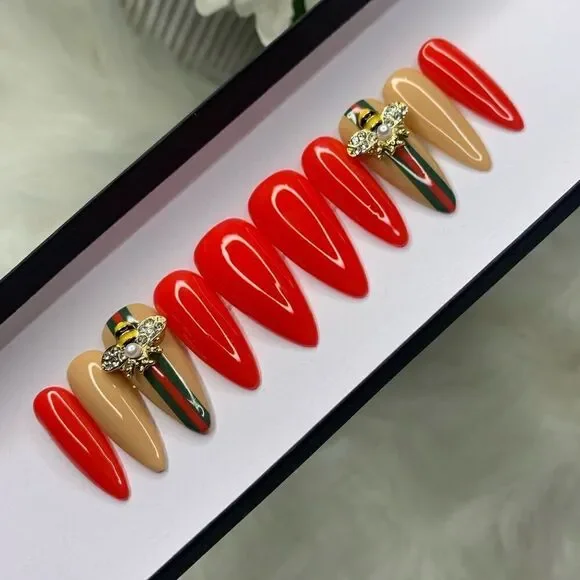 Lady B Press On Nails | Handmade Press On Nails | Custom Nails - Picture 3 of 10